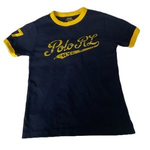 Polo Ralph Lauren Toddler Boys T-shirt, Blue and Yellow, Size 4/4T